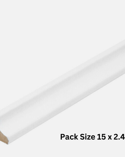 2.4m White Scotia Beading x 15 per pack